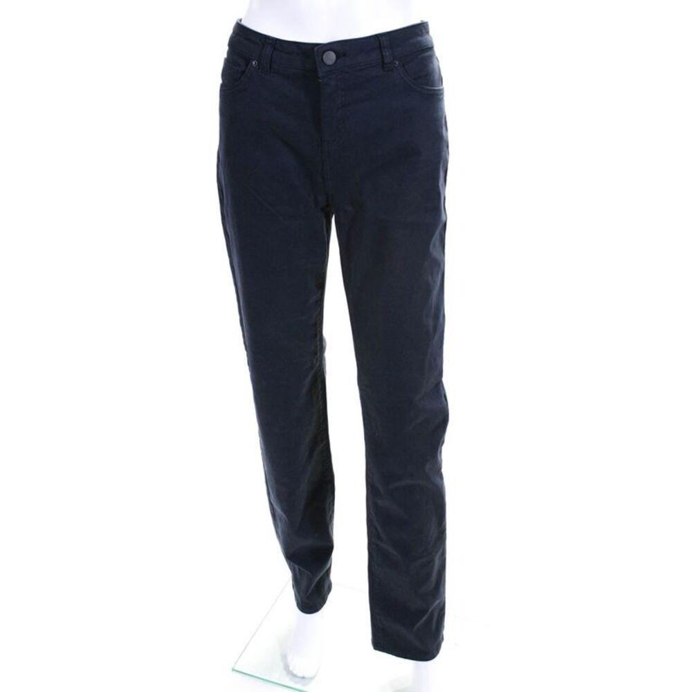 Gerard Darel Mens Button Closure Flat Front Straight Leg Casual Pant Blue Size 4